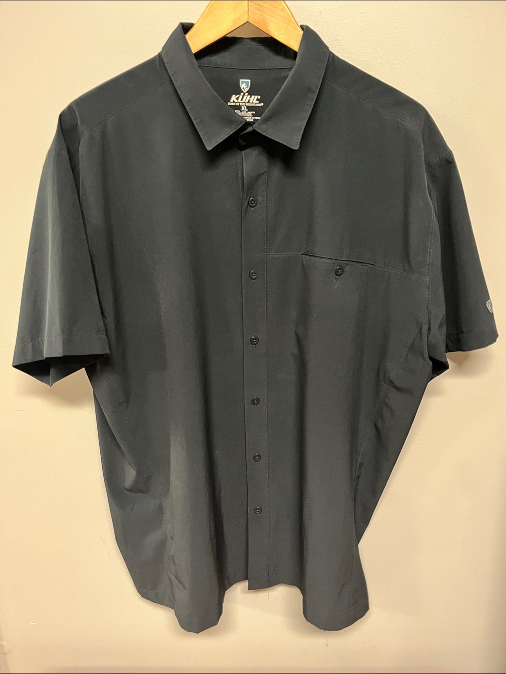 Kuhl Men's Short Sleeve Renegade Button-Up Shirt - Black